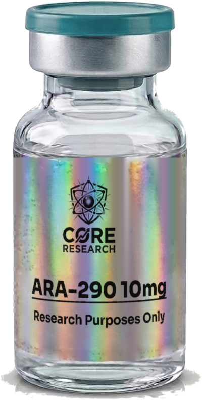 ARA-290 10mg vial with Core Research label, research use only