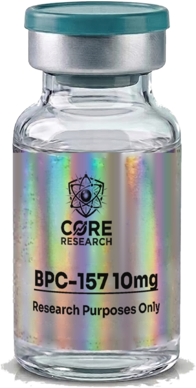BPC-157 10mg Pen vial with Core Research label, research use only