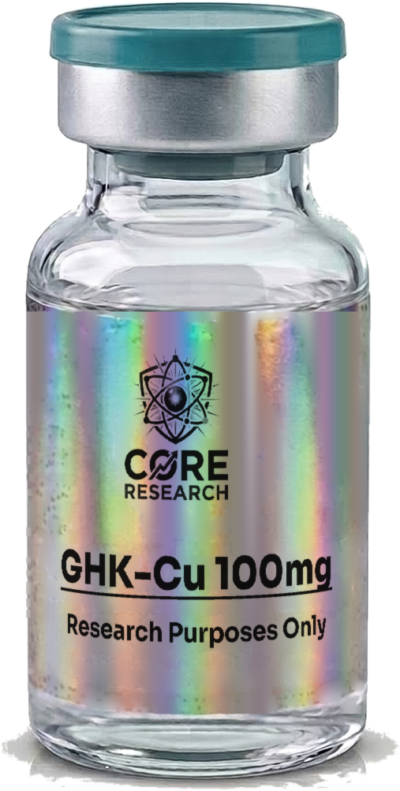 GHK-Cu 100mg Refill vial with Core Research label, research use only