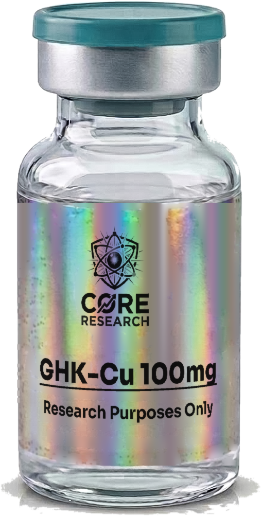 GHK-Cu 100mg Refill vial with Core Research label, research use only