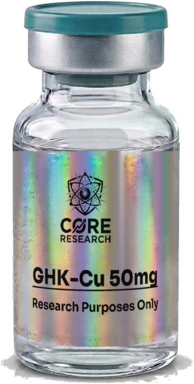 GHK-Cu 50mg Refill vial with Core Research label, research use only