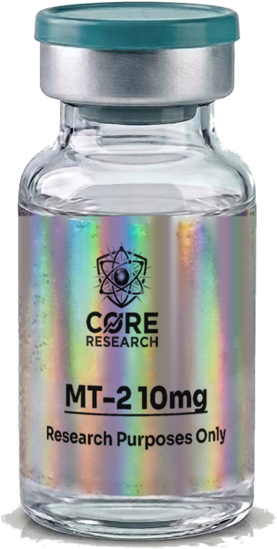 MT-2 10mg Pen vial with Core Research label, research use only