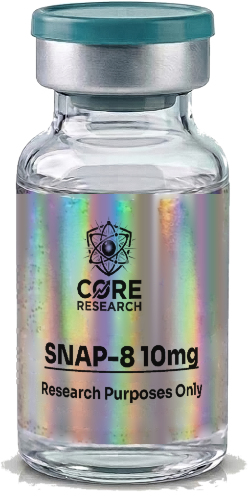 SNAP-8 10mg vial with Core Research label, research use only